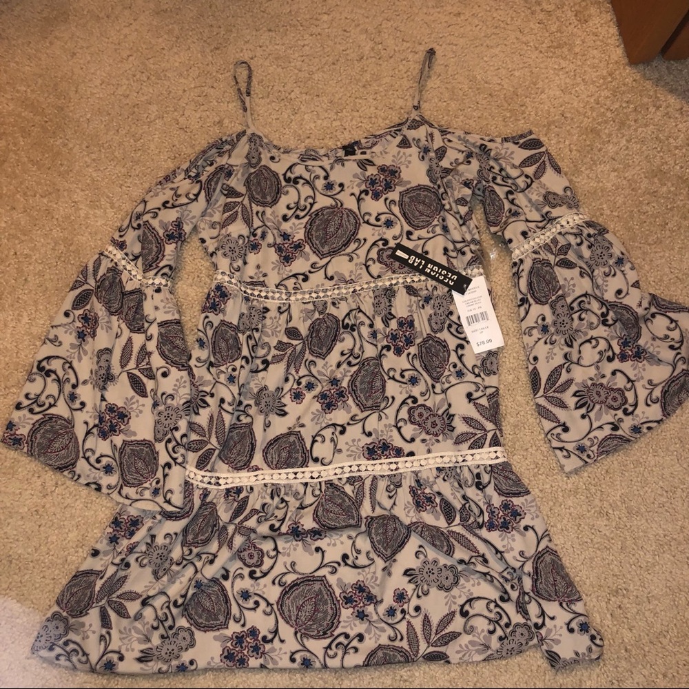 Design Lab Lord and Taylor Paisley Swing Dress NWT